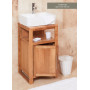 Mobel Oak Solid Oak Single Door Sink Unit (Square)