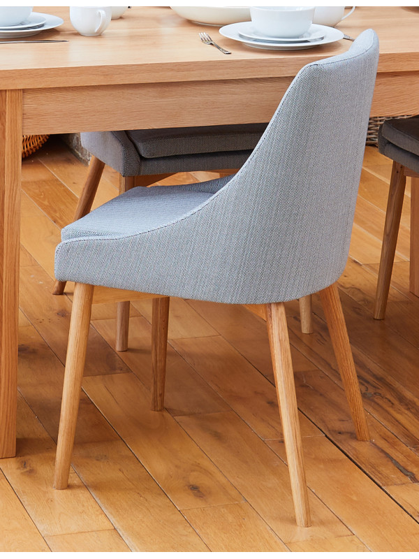 Oak Grey Chair (Pack of two)