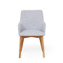 Oak Light Grey Chair (Pack of two)