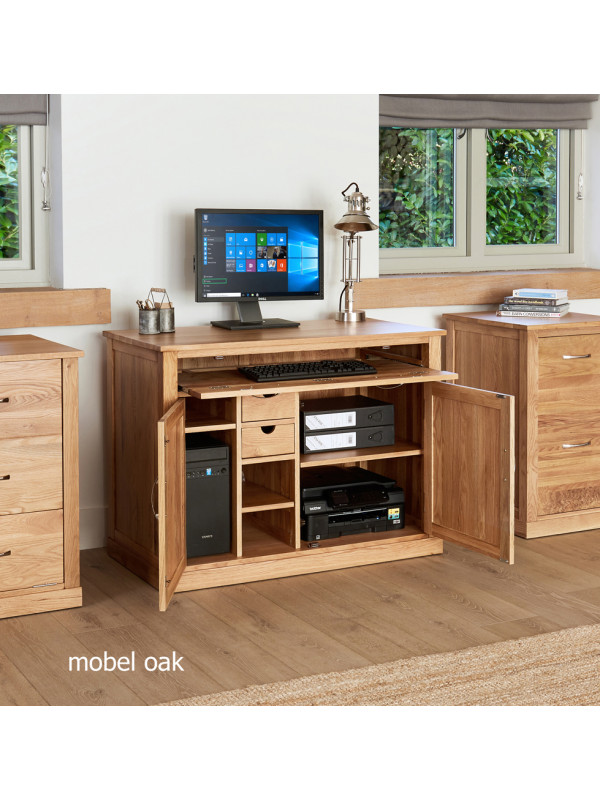 Mobel Oak Hidden Home Office