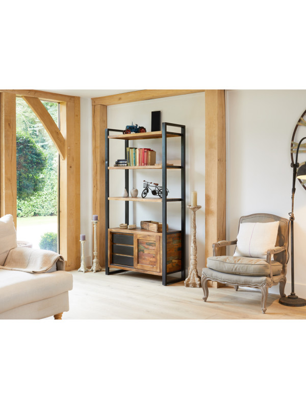 Urban Chic Large Bookcase with Storage