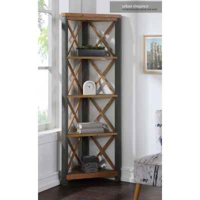Urban Elegance - Reclaimed Large Corner Bookcase