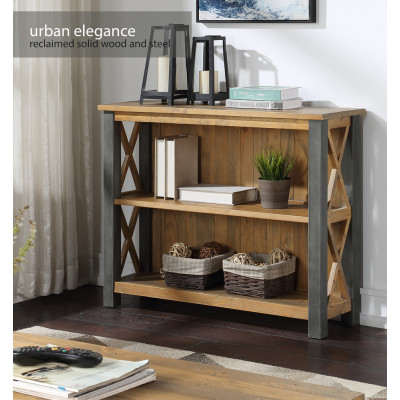 Urban Elegance - Reclaimed Low Bookcase