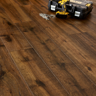 Boston Engineered Real Wood Oak Smoked UV Oiled with a Bandsawn Finish