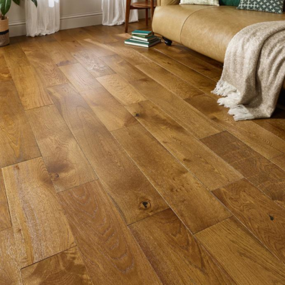 Oxford Engineered Real Wood Oak Golden Brushed Lacquered