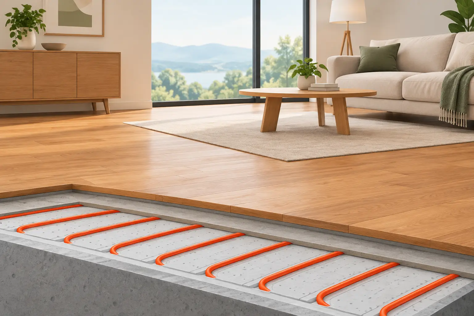 Underfloor Heating with Wood Flooring That Works