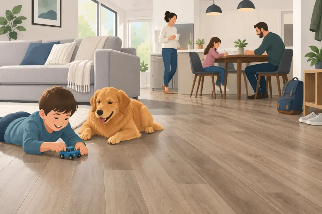 Why LVT Flooring for Busy Families Works